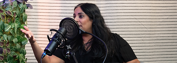 Lubna Jaffery snakker i podcasten Barn og medier